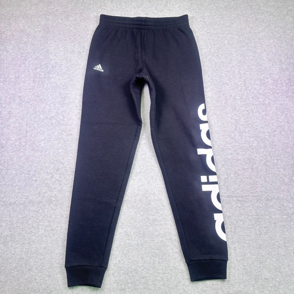 Adidas Youth Black Fleece Jogger Sweatpants Logo Size L/G 14